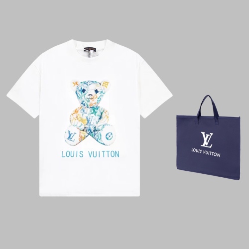Louis Vuitton Show Limited Violent Bear Pattern Print Short -sleeved T -shirt