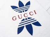 Gucci & Adidas joint series Gucci three -leaf grass co -branded T -shirt