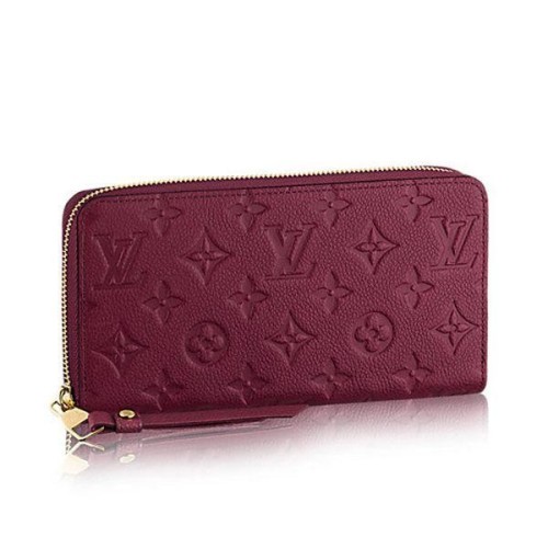 Louis Vuitton Monogram Empreinte Leather Zippy Wallet M60549 Aur