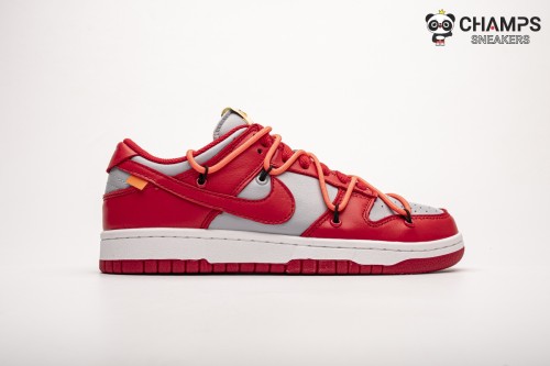 Ljr Nike Dunk Low Off-White University Red CT0856-600