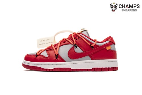 Ljr Nike Dunk Low Off-White University Red CT0856-600