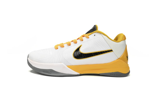 Nike Zoom Kobe 5 V X White Black Yellow