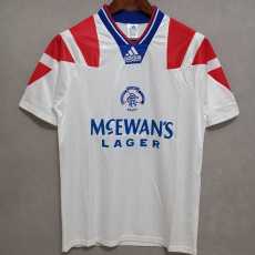 1992/93 Rangers Away Retro Soccer jersey