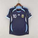 2006 Argentina Away Retro Soccer jersey