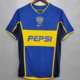 2002 Boca Juniors Home Retro Soccer jersey