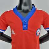 2022 Chile Home Fans Kids Soccer jersey