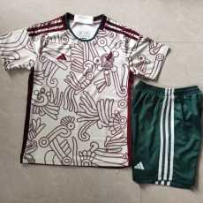 2022 Mexico Away Fans Kids Soccer jersey