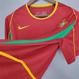 2002 Portugal Home Retro Soccer jersey