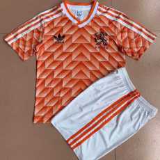 1988 Netherlands Home Retro Kids Soccer jersey