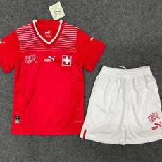 2022 Switzerland Home Fans Kids Soccer jersey
