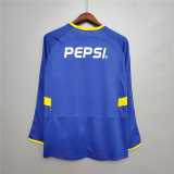 2003/04 Boca Juniors Home Retro Long Sleeve Soccer jersey