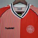 1986 Denmark Home Retro Soccer jersey