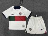 2022 Portugal Away Fans Kids Soccer jersey
