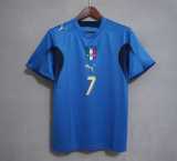 2006 Italy Home Retro Soccer jersey