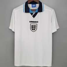 1996 England Home Retro Soccer jersey