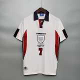 1998 England Home Retro Soccer jersey