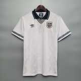 1990 England Home Retro Soccer jersey