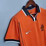1998 Netherlands Home Retro Soccer jersey