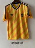 1988 Sweden Home Retro Soccer jersey