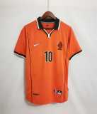 1998 Netherlands Home Retro Soccer jersey