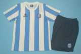 1986 Argentina Home Retro Kids Soccer jersey