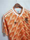 1988 Netherlands Home Retro Soccer jersey