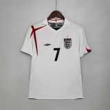 2006 England Home Retro Soccer jersey