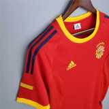 2002 Spain Home Retro Soccer jersey