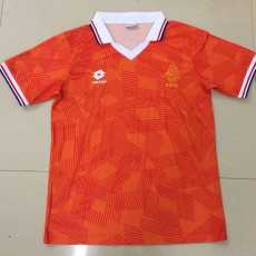 1991 Netherlands Home Retro Soccer jersey