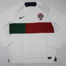 2022 Portugal Away Fans Long Sleeve Soccer jersey