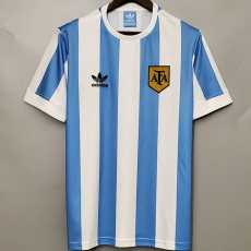 1987 Argentina Home Retro Soccer jersey