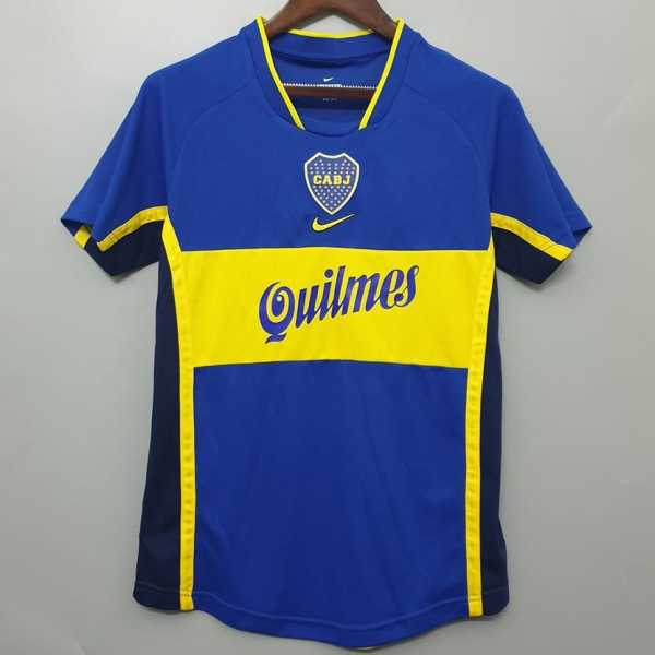 2001 Boca Juniors Home Retro Soccer jersey