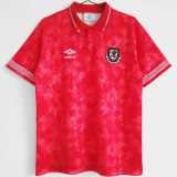 1990/92 Wales Home Retro Soccer jersey