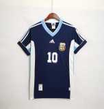 1998 Argentina Away Retro Soccer jersey