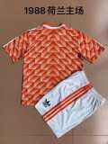 1988 Netherlands Home Retro Kids Soccer jersey