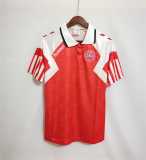 1992 Denmark Home Retro Soccer jersey