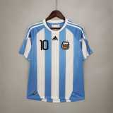 2010 Argentina Home Retro Soccer jersey