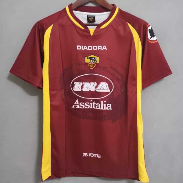1997/98 Roma Home Retro Soccer jersey