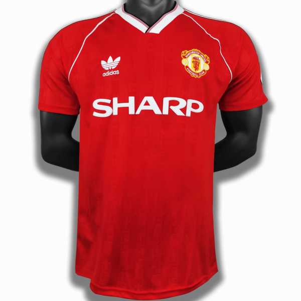 1988/89 Man Utd Home Retro Soccer jersey