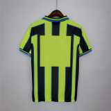 1998/99 Man City Away Retro Soccer jersey