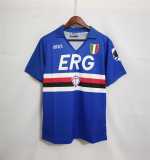 1991/92 Sampdoria Home Retro Soccer jersey