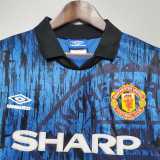 1992/93 Man Utd Away Retro Soccer jersey