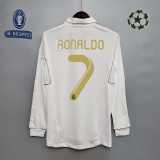 2011/12 R MAD Home Retro Long Sleeve Soccer jersey