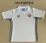 1980 Man Utd Away Retro Soccer jersey