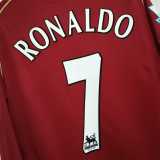 2006/07 Man Utd Home Retro Long Sleeve Soccer jersey
