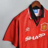 1994/96 Man Utd Home Retro Soccer jersey