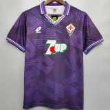 1992/93 Fiorentina Home Retro Soccer jersey