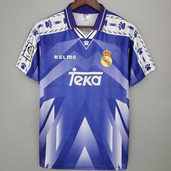 1996/97 R MAD Away Retro Soccer jersey