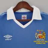1981/82 Man City Home Retro Soccer jersey