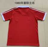 1980 Man Utd Home Retro Soccer jersey